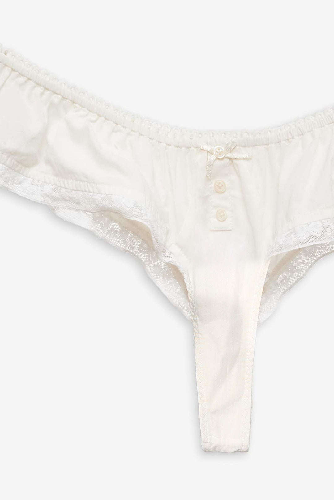 Venetia Thong Panty - Vintage Cream | For Love and Lemons