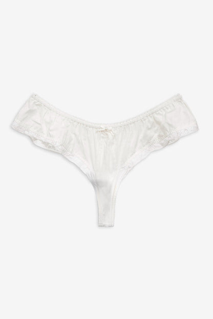 Venetia Thong Panty - Vintage Cream | For Love and Lemons