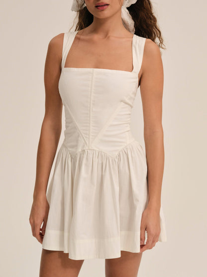 Chloe Mini Dress - White | For Love and Lemons