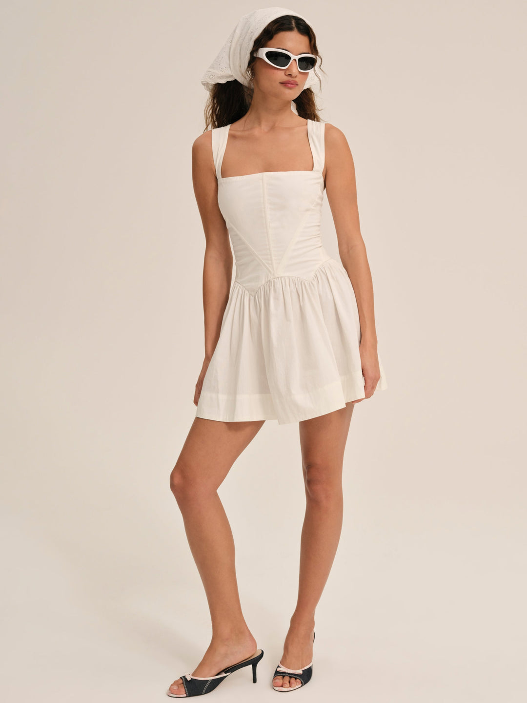 Chloe Mini Dress - White | For Love and Lemons