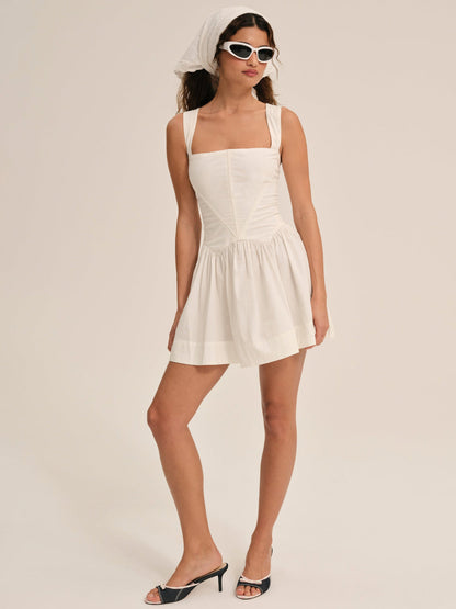 Chloe Mini Dress - White | For Love and Lemons