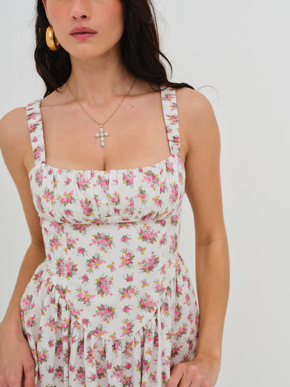 Etienne Midi Dress - Pink | For Love and Lemons