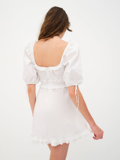 Jackson Mini Dress - White | For Love and Lemons