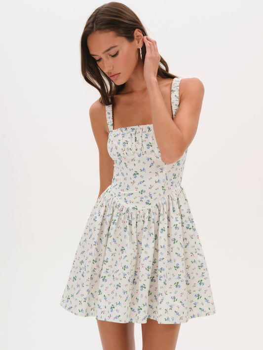 Zofia Mini Dress - Blue | For Love and Lemons
