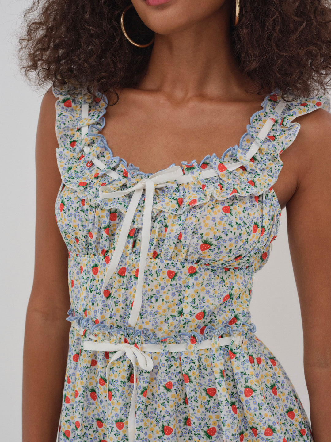 Strawberry Kiss Dress - Strawberry | For Love and Lemons