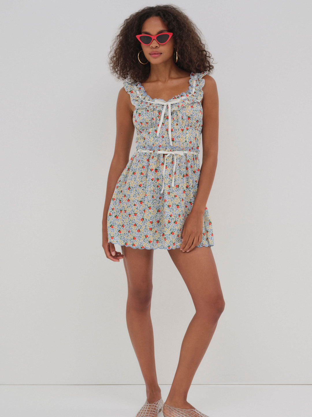 Strawberry Kiss Dress - Strawberry | For Love and Lemons