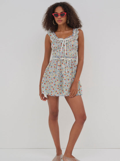 Strawberry Kiss Dress - Strawberry | For Love and Lemons