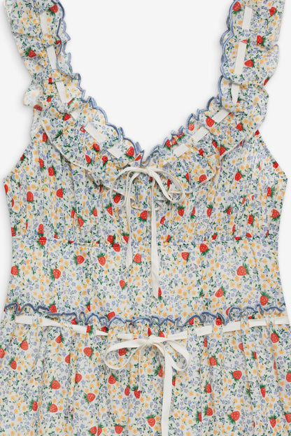 Strawberry Kiss Dress - Strawberry | For Love and Lemons