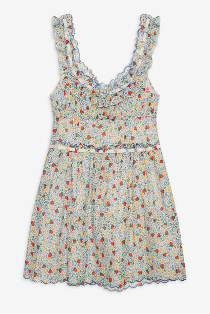 Strawberry Kiss Dress - Strawberry | For Love and Lemons