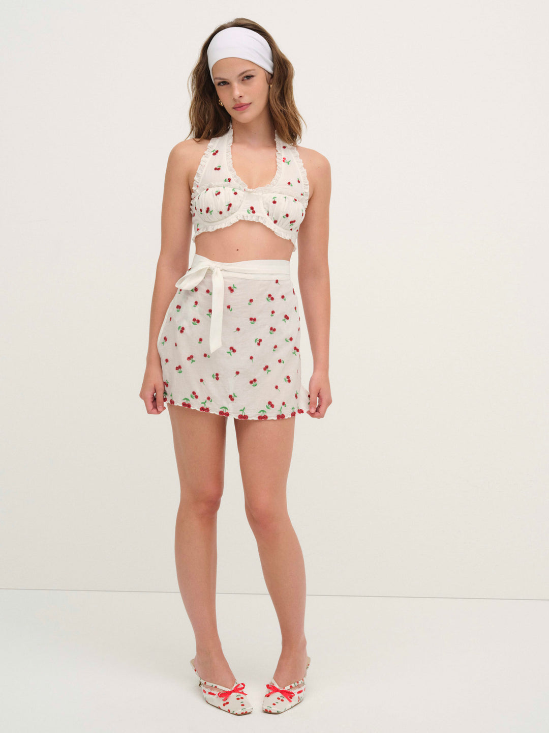 Beaded Cherries Apron - Red | For Love and Lemons