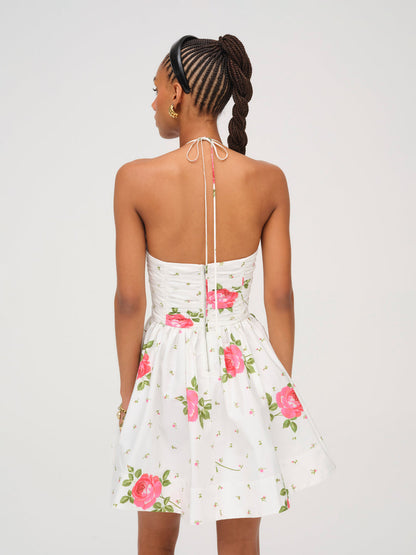 Rosebud Corset Mini Dress - White | For Love and Lemons