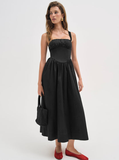 Etienne Midi Dress - Black | For Love and Lemons