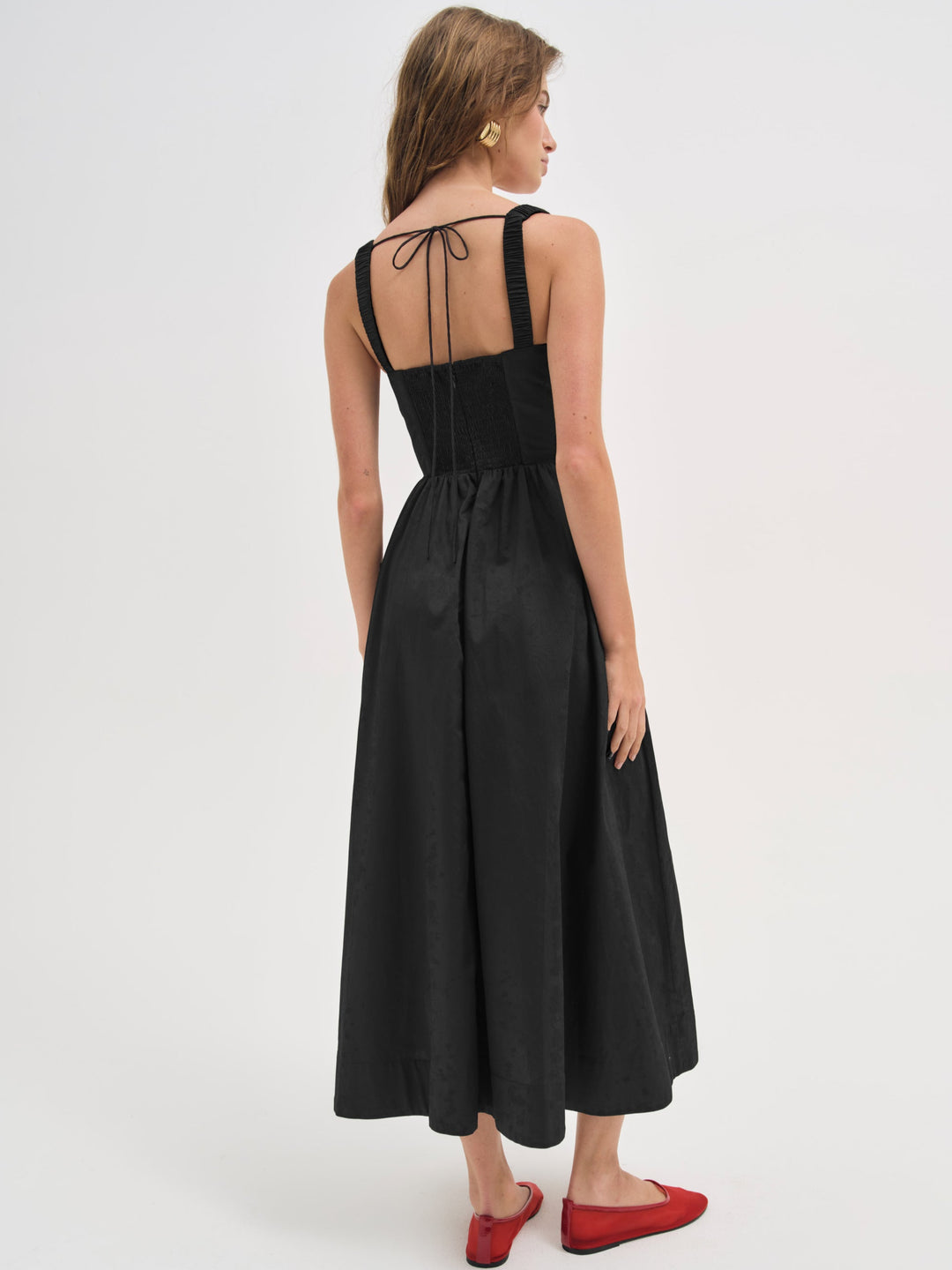 Etienne Midi Dress - Black | For Love and Lemons