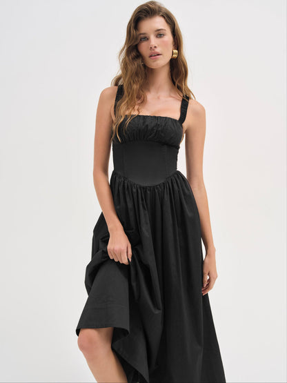 Etienne Midi Dress - Black | For Love and Lemons