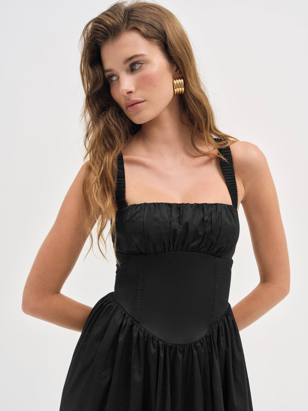 Etienne Midi Dress - Black | For Love and Lemons