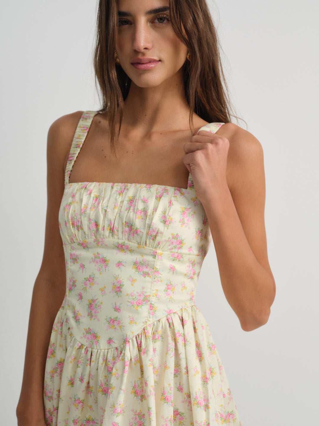 Zofia Mini Dress - Yellow | For Love and Lemons