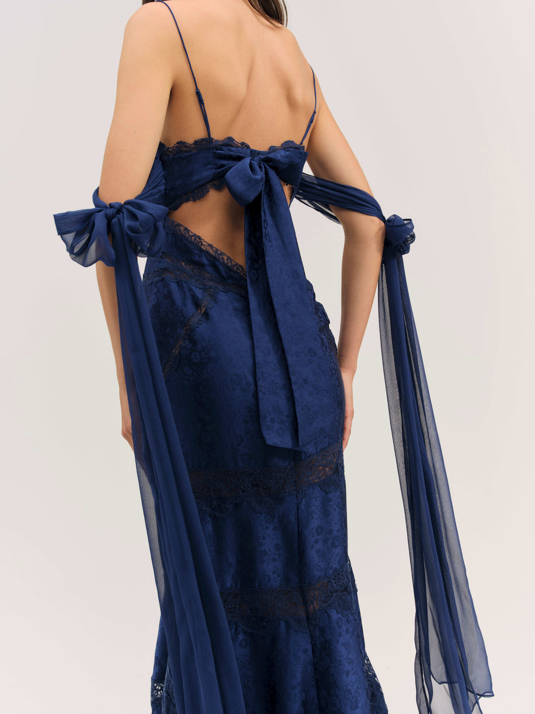 Rita Lace Gown - Navy | For Love and Lemons