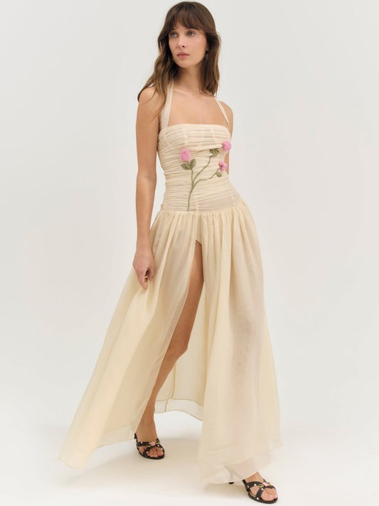 Ophelie Organza Maxi Dress - Blush | For Love and Lemons