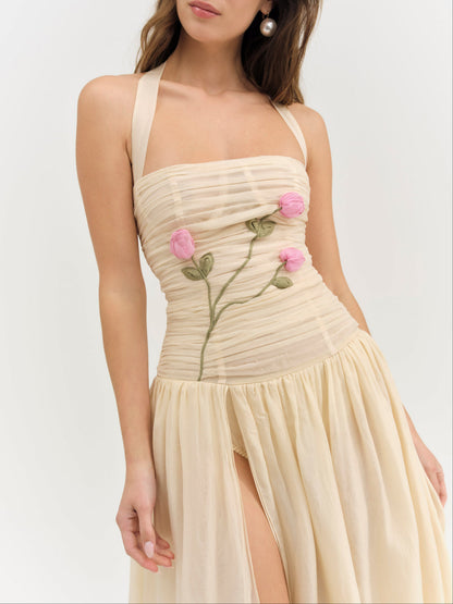 Ophelie Organza Maxi Dress - Blush | For Love and Lemons