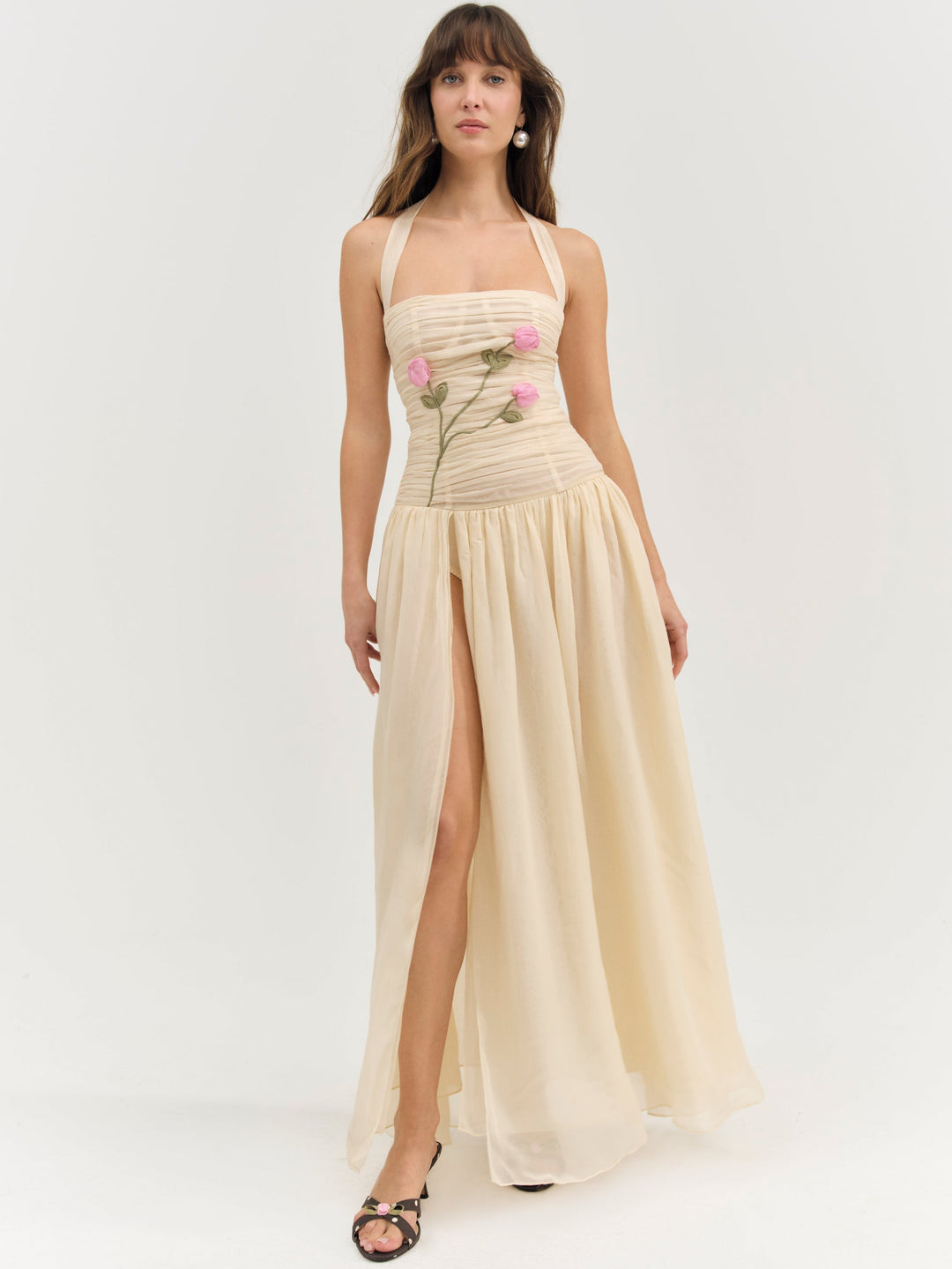 Ophelie Organza Maxi Dress - Blush | For Love and Lemons
