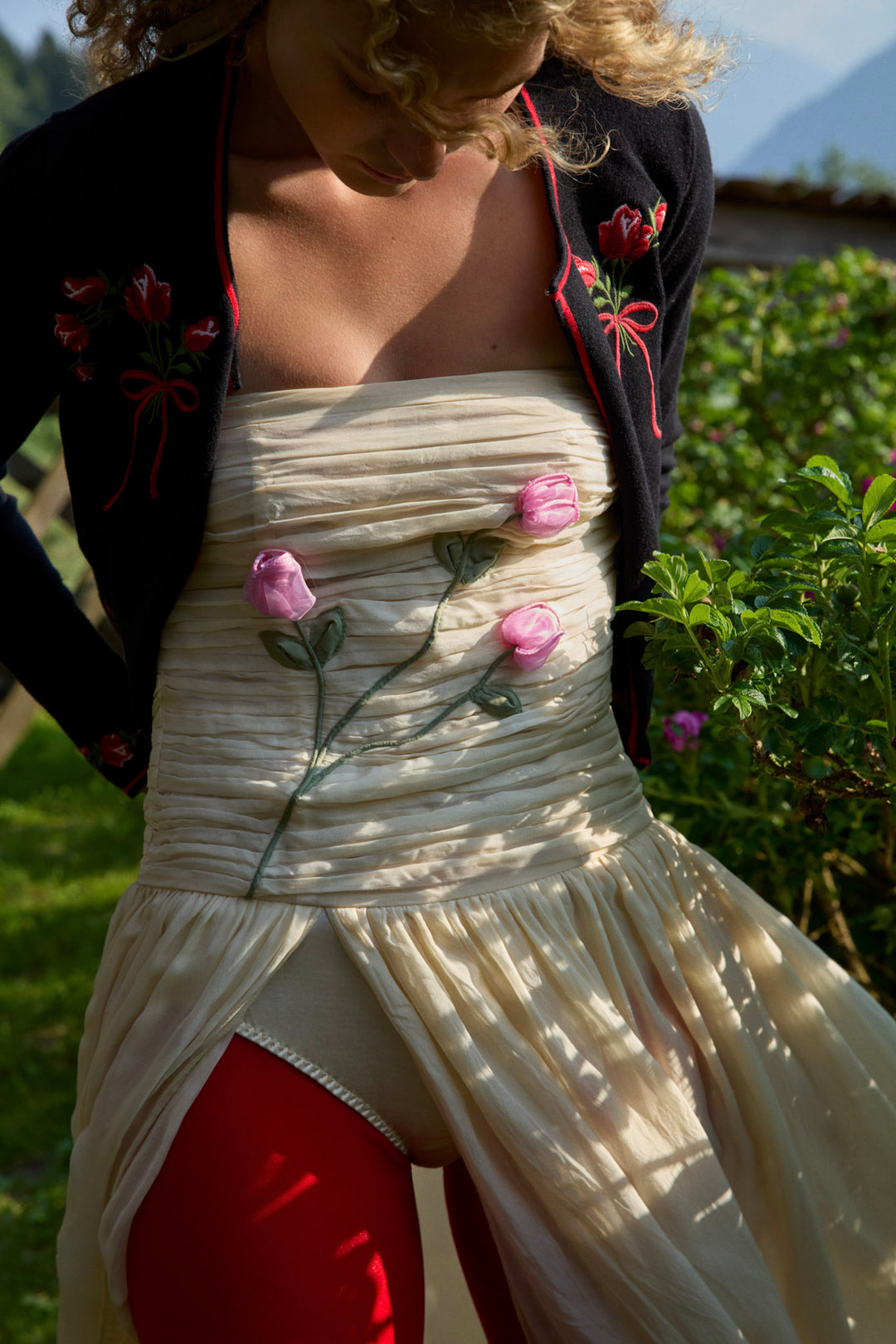 Ophelie Organza Maxi Dress - Blush | For Love and Lemons