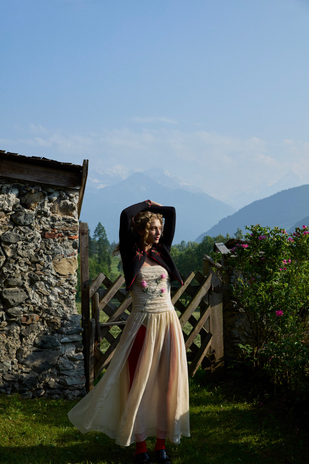 Ophelie Organza Maxi Dress - Blush | For Love and Lemons