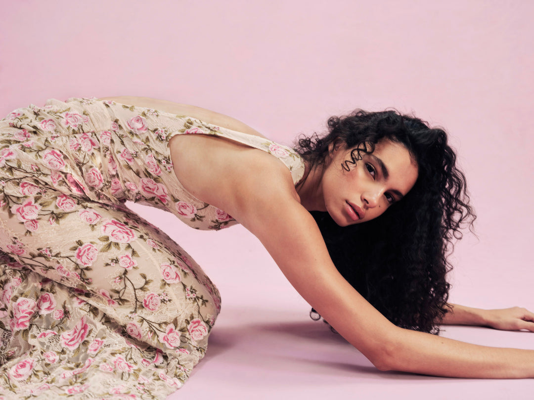 Esme Rose Embroidered Gown - Pink | For Love and Lemons