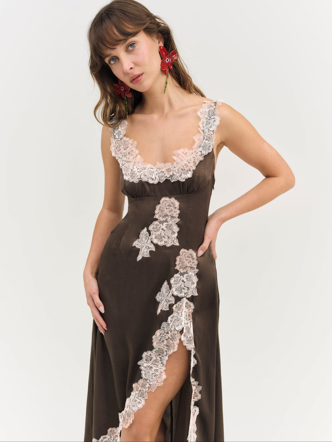 Clemence Maxi Dress - Chocolate | For Love and Lemons
