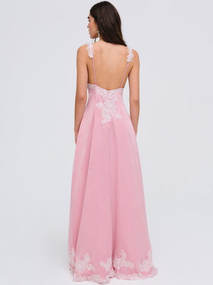 Clemence Maxi Dress - Pink | For Love and Lemons