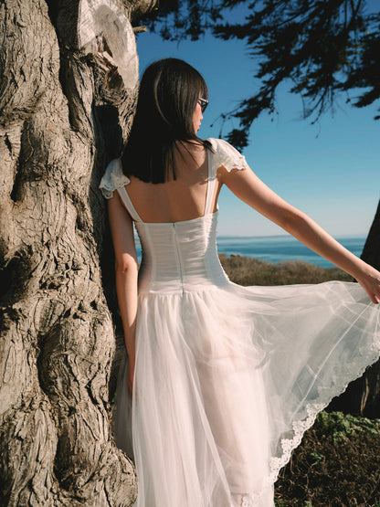 Nicole Midi Dress - White | For Love and Lemons