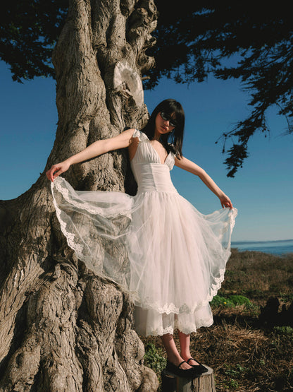 Nicole Midi Dress - White | For Love and Lemons