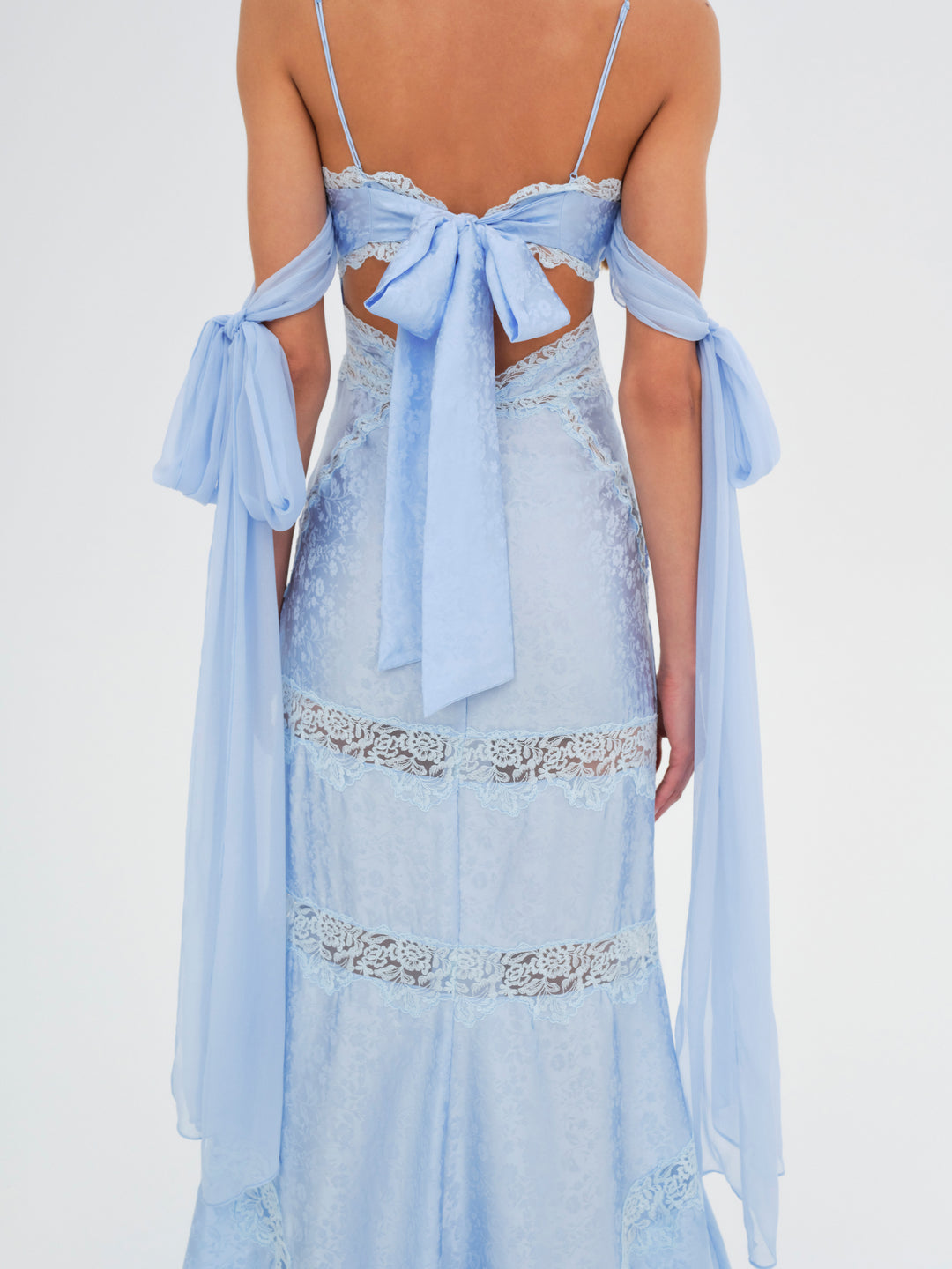 Rita Lace Gown - Blue | For Love and Lemons