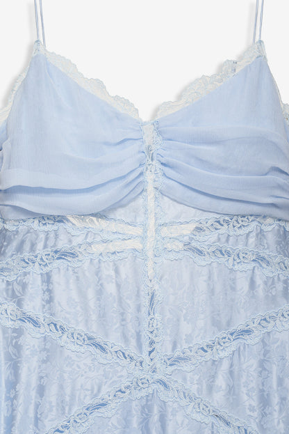 Rita Lace Gown - Blue | For Love and Lemons