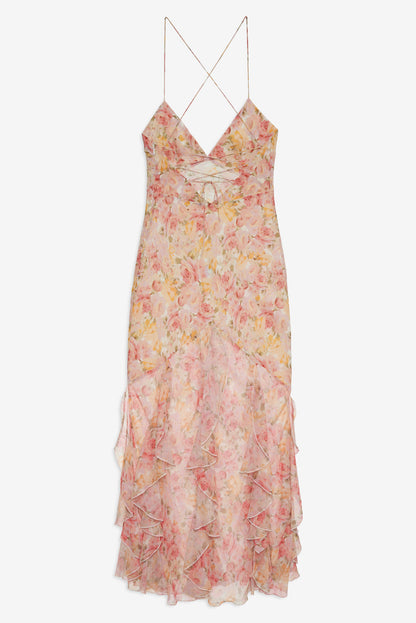 Elea Maxi Dress - Peach | For Love and Lemons