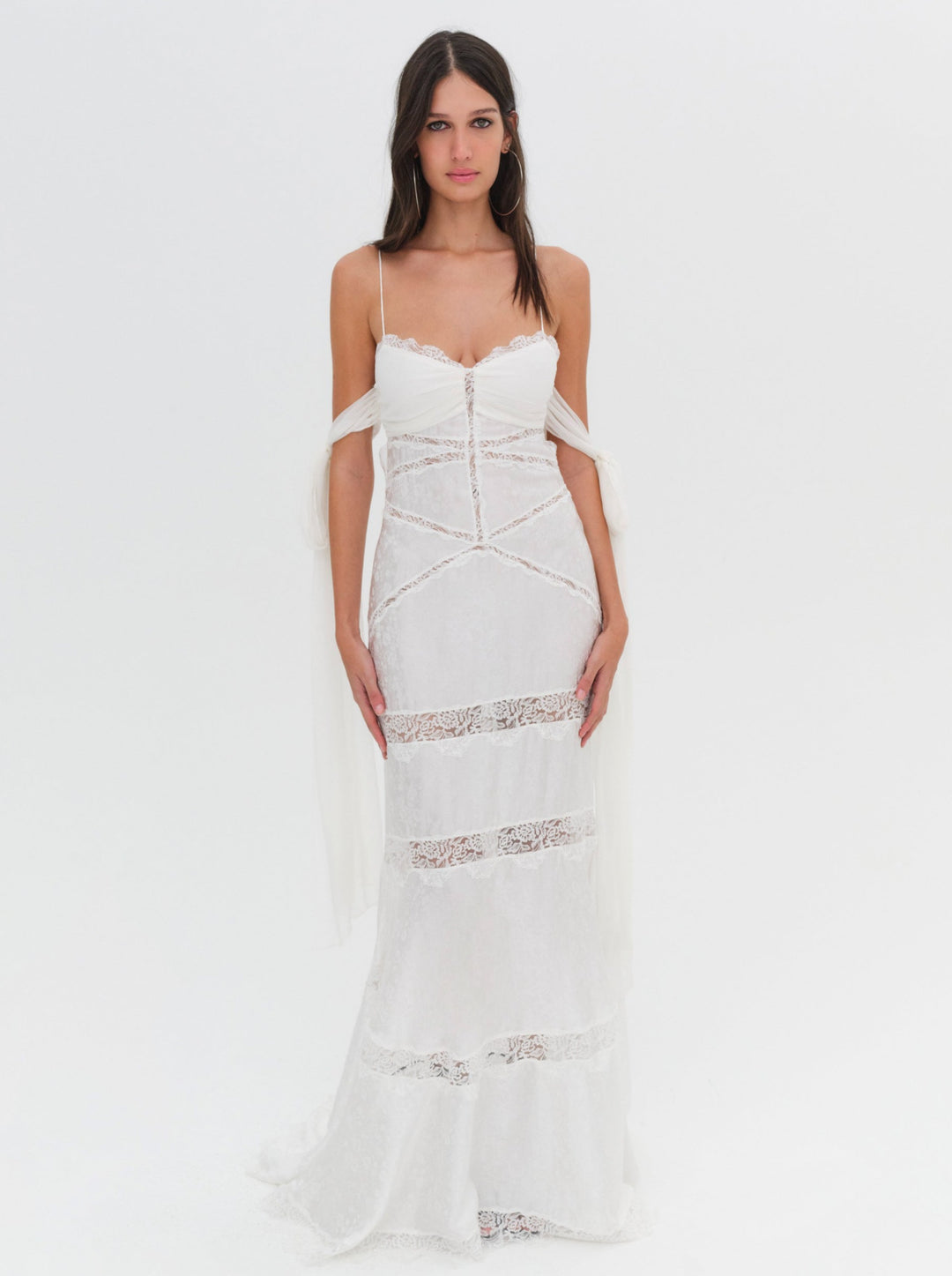 Rita Lace Gown - Ivory | For Love and Lemons