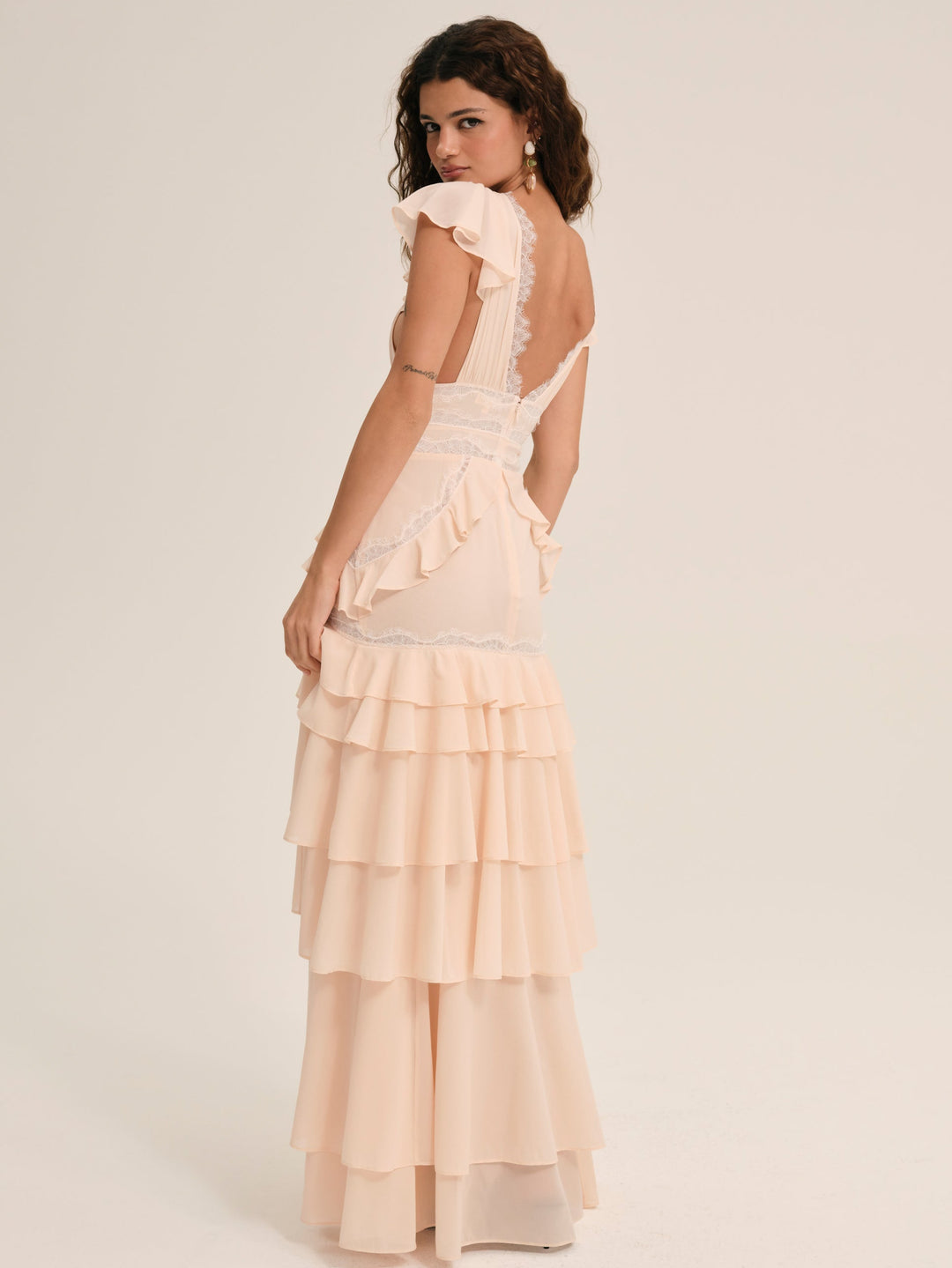 Adriana Gown - Peach | For Love and Lemons
