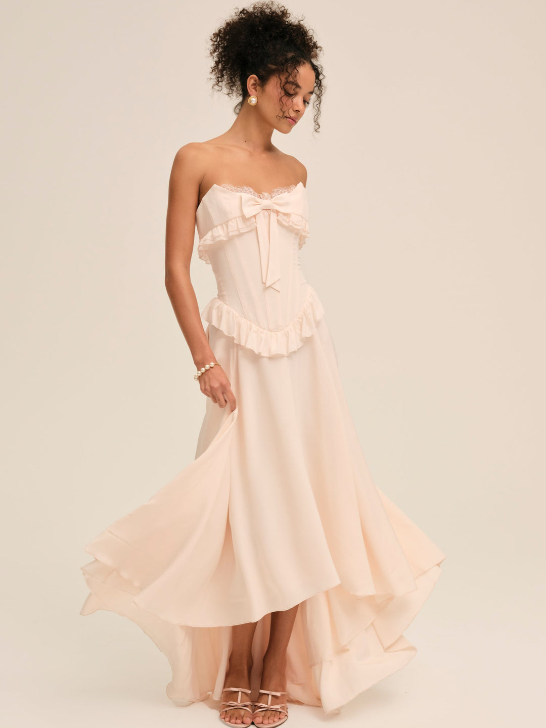 Harmony Maxi Dress - Peach | For Love and Lemons