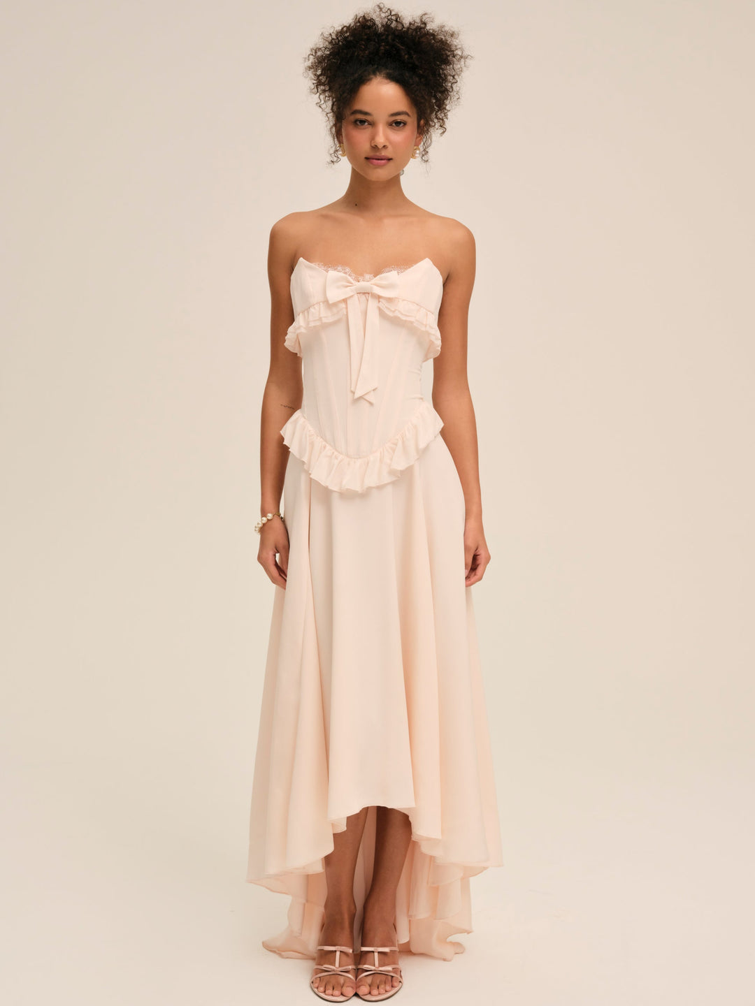 Harmony Maxi Dress - Peach | For Love and Lemons