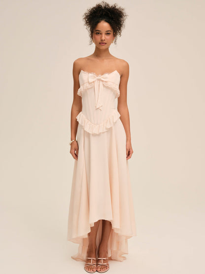 Harmony Maxi Dress - Peach | For Love and Lemons