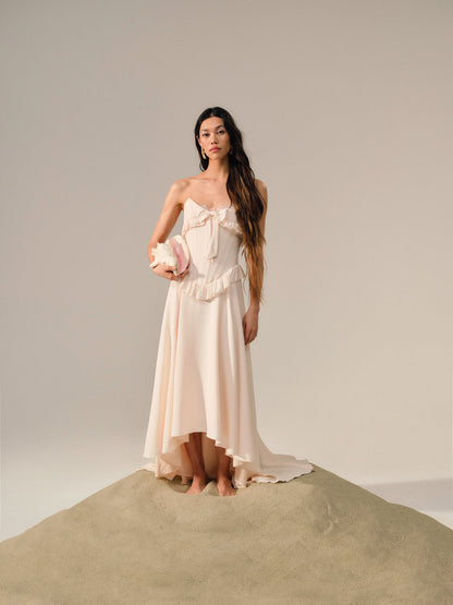 Harmony Maxi Dress - Peach | For Love and Lemons