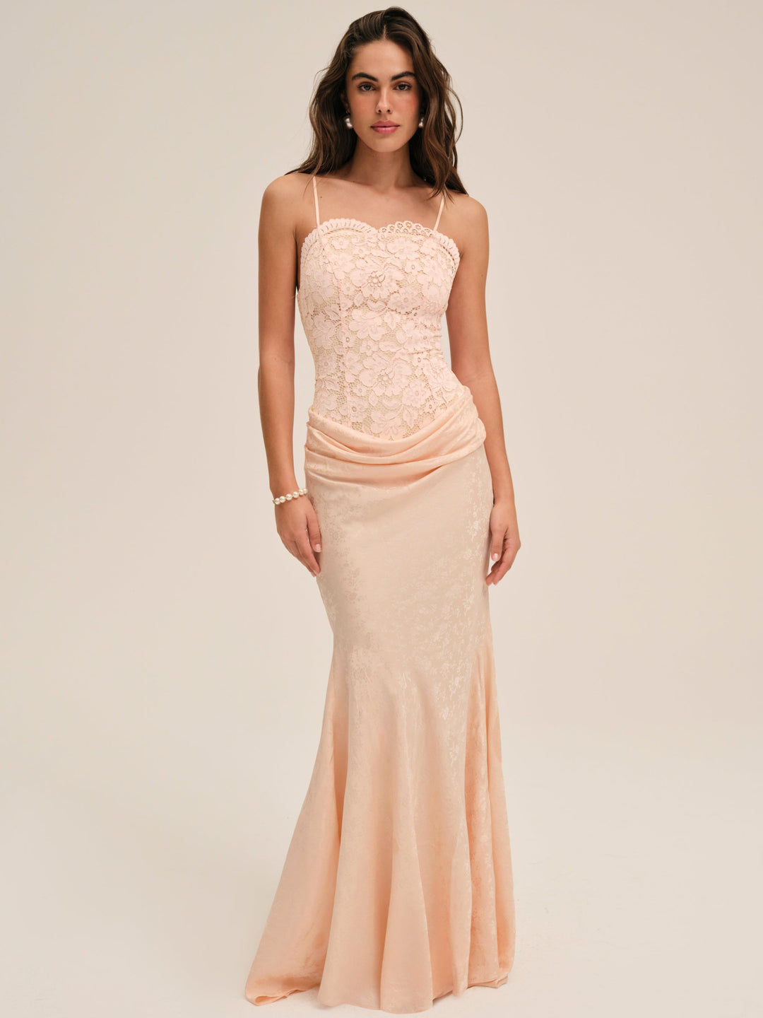 Karissa Gown - Peach | For Love and Lemons