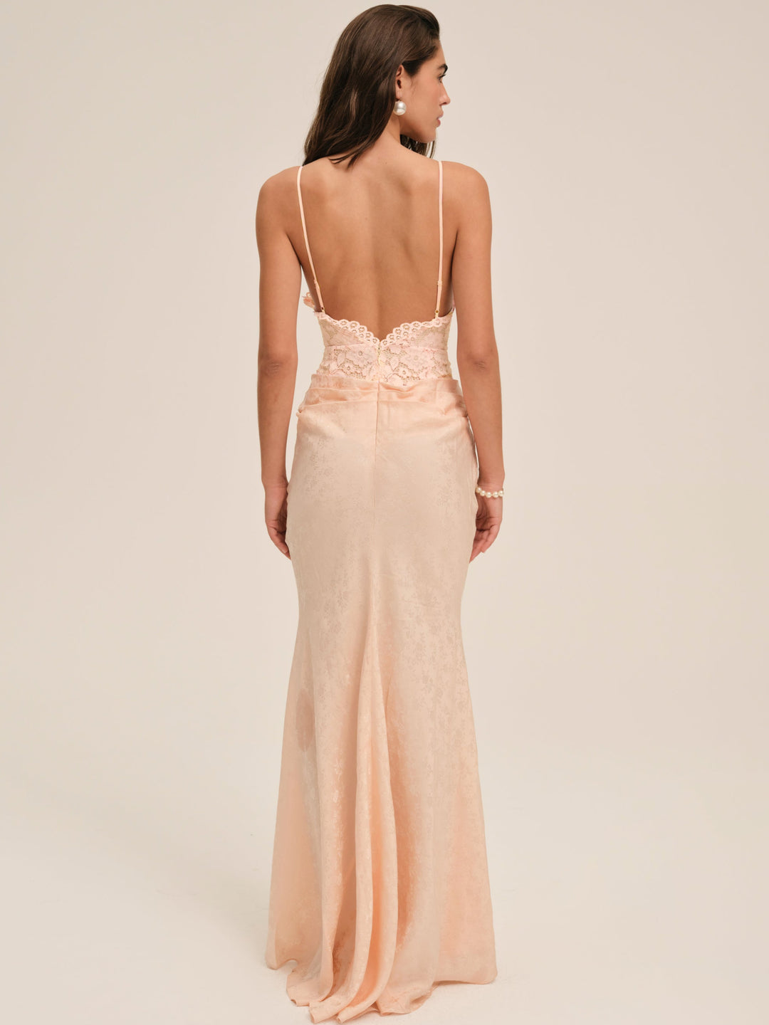 Karissa Gown - Peach | For Love and Lemons