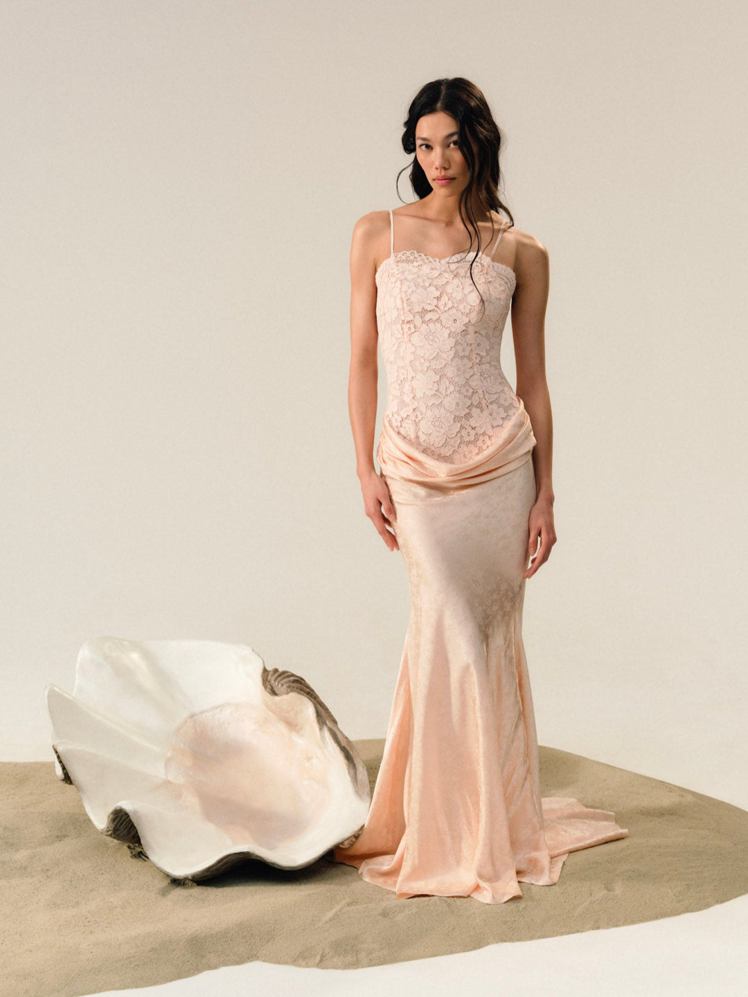 Karissa Gown - Peach | For Love and Lemons