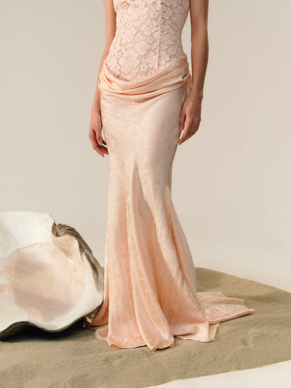 Karissa Gown - Peach | For Love and Lemons