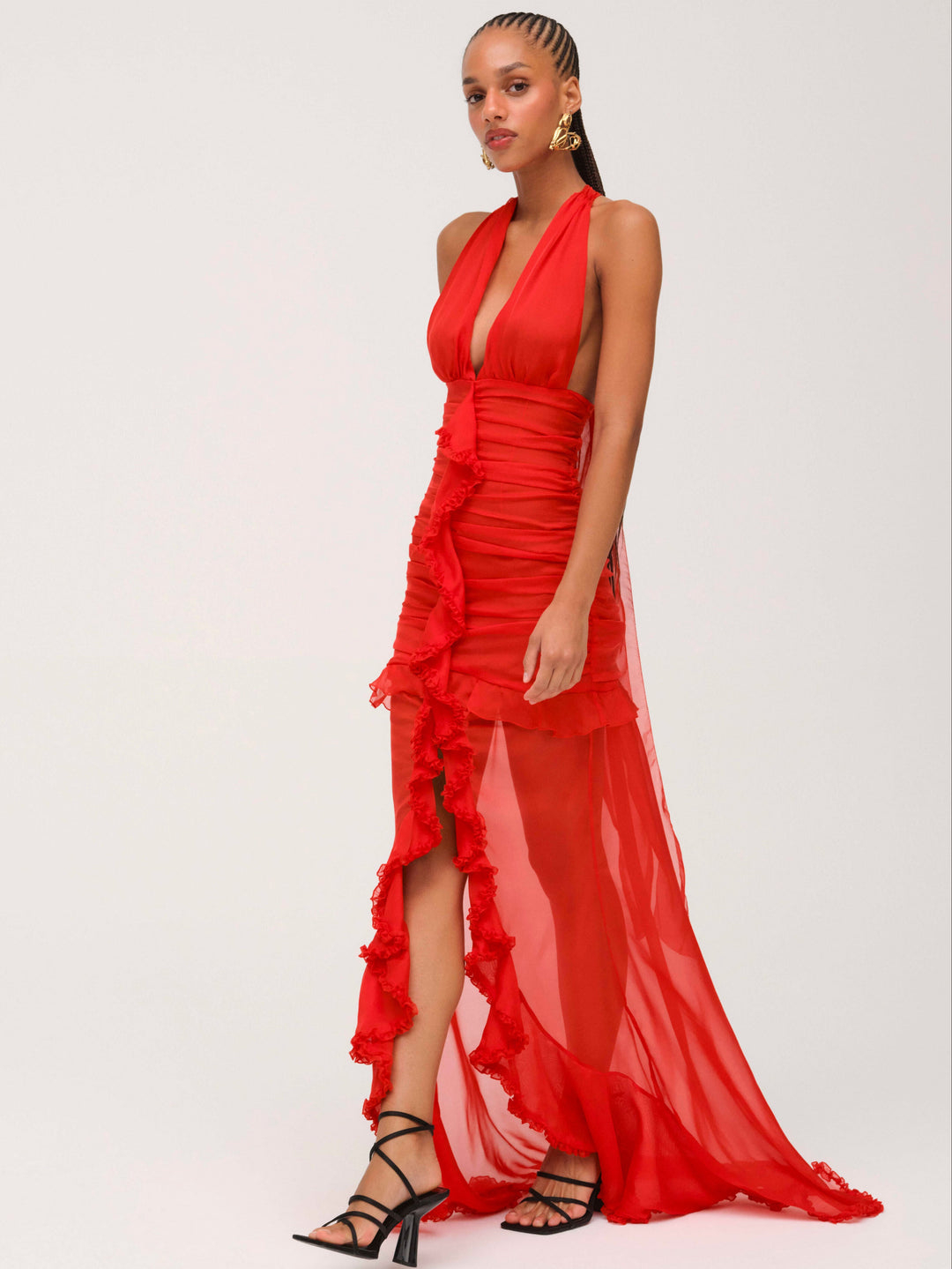 Kayta Gown - Red | For Love and Lemons