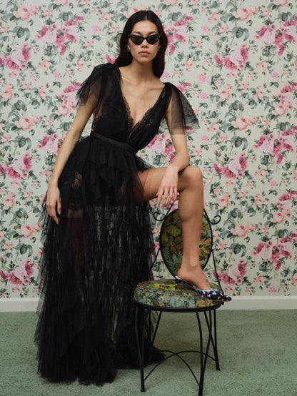 Maxine Gown - Black | For Love and Lemons