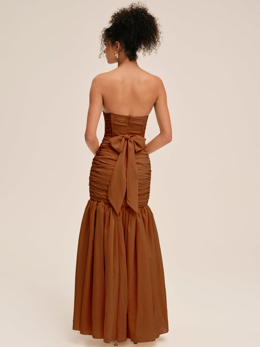 Serafina Gown - Brown | For Love and Lemons