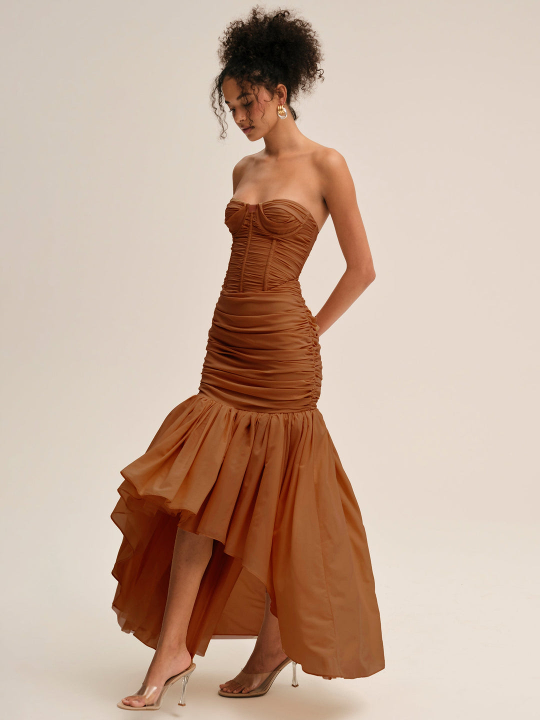 Serafina Gown - Brown | For Love and Lemons