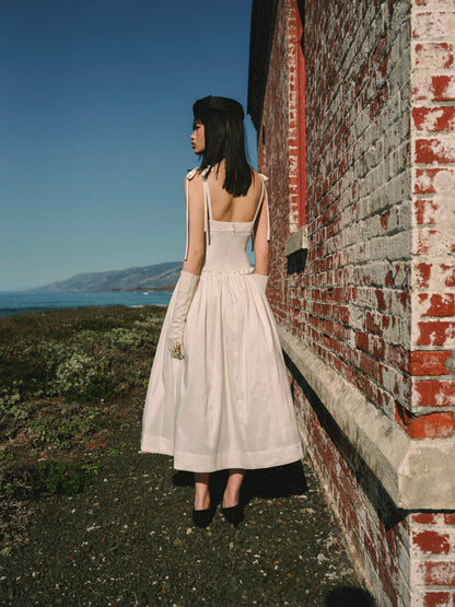 Mollie Midi Dress - Cream | For Love and Lemons