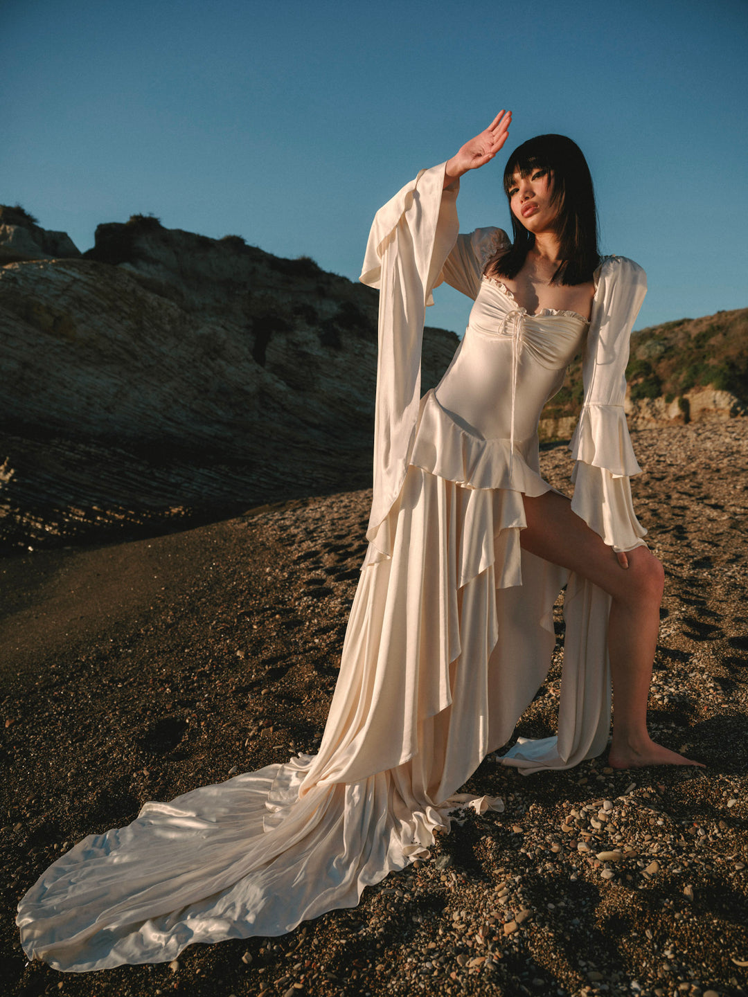 Zelia Maxi Dress - Cream | For Love and Lemons
